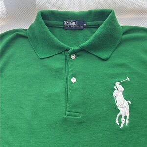 Ralph Lauren Vibrant Green Polo with White Embroidery